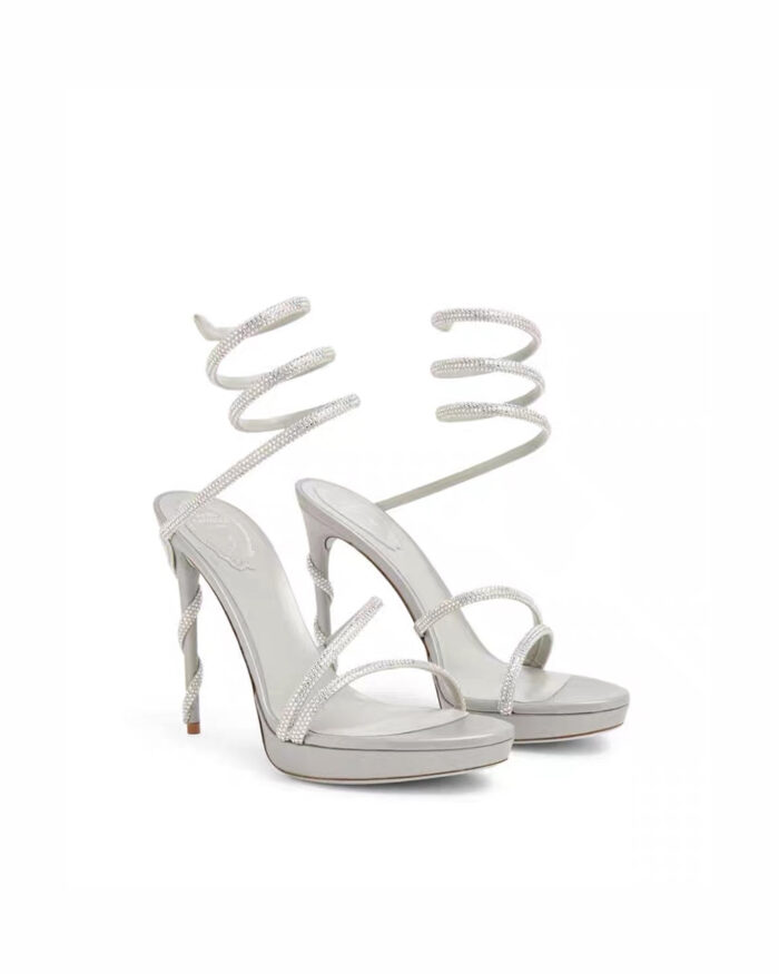 Rene Caovilla Crystal Embellished Stiletto Sandals6