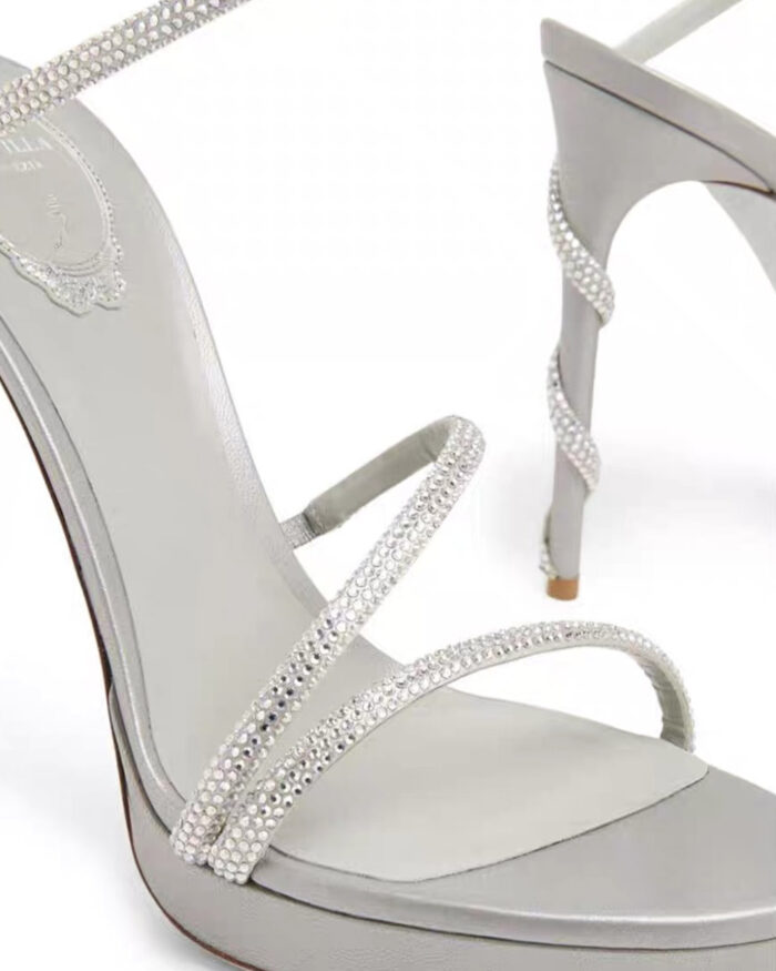 Rene Caovilla Crystal Embellished Stiletto Sandals7