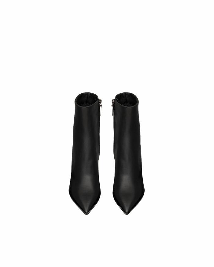 Saint Laurent Matt Black Metal Ankle Boots2