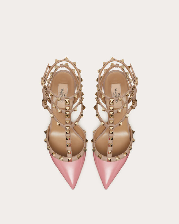 Valentino Garavani Pink Caged Rockstud Heels3