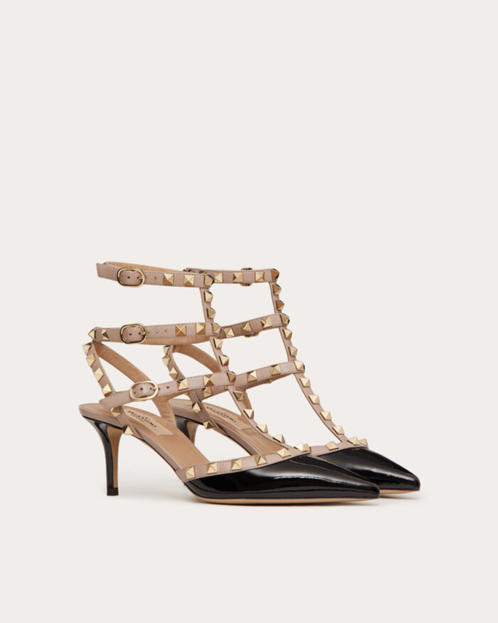 Valentino Garavani Pink Caged Rockstud Heels7