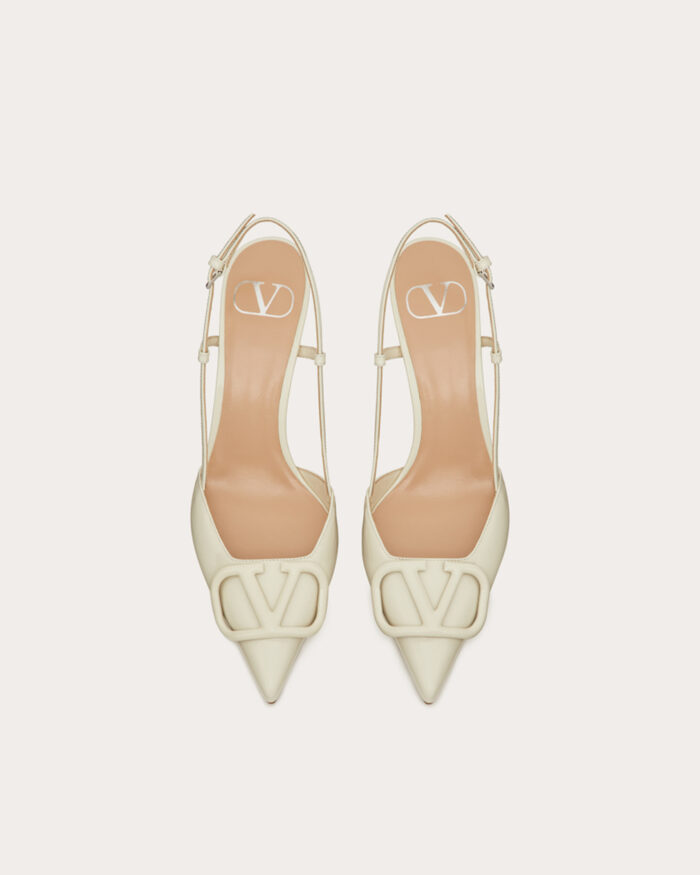 Valentino Garavani patent leather slingback pumps2