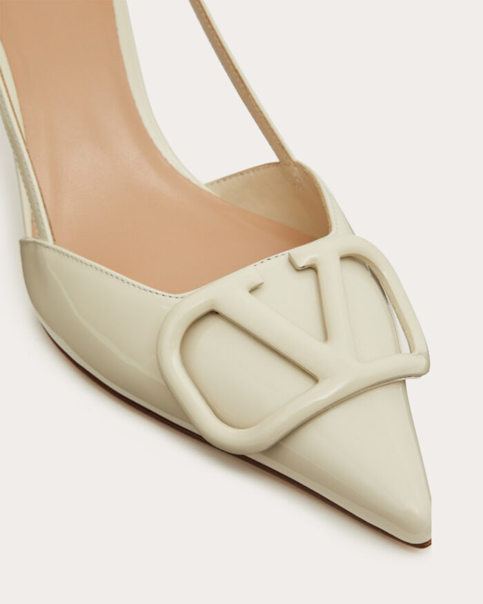 Valentino Garavani patent leather slingback pumps3