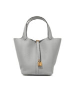 Luxurious Hermès Bleu Pale Picotin Lock