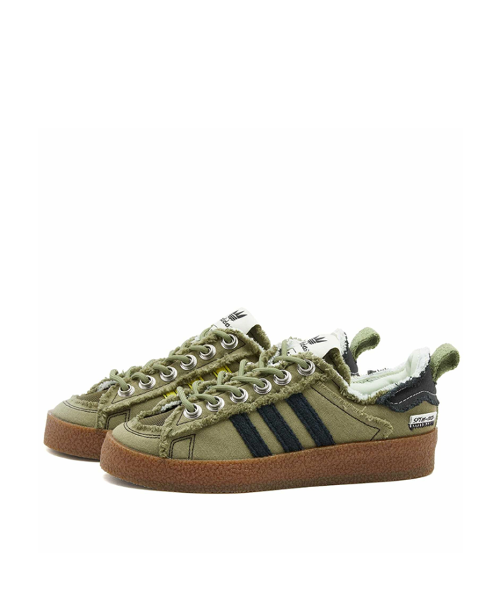 Adidas x SFTM Campus 80s Sneakers in Olive Black Gum1